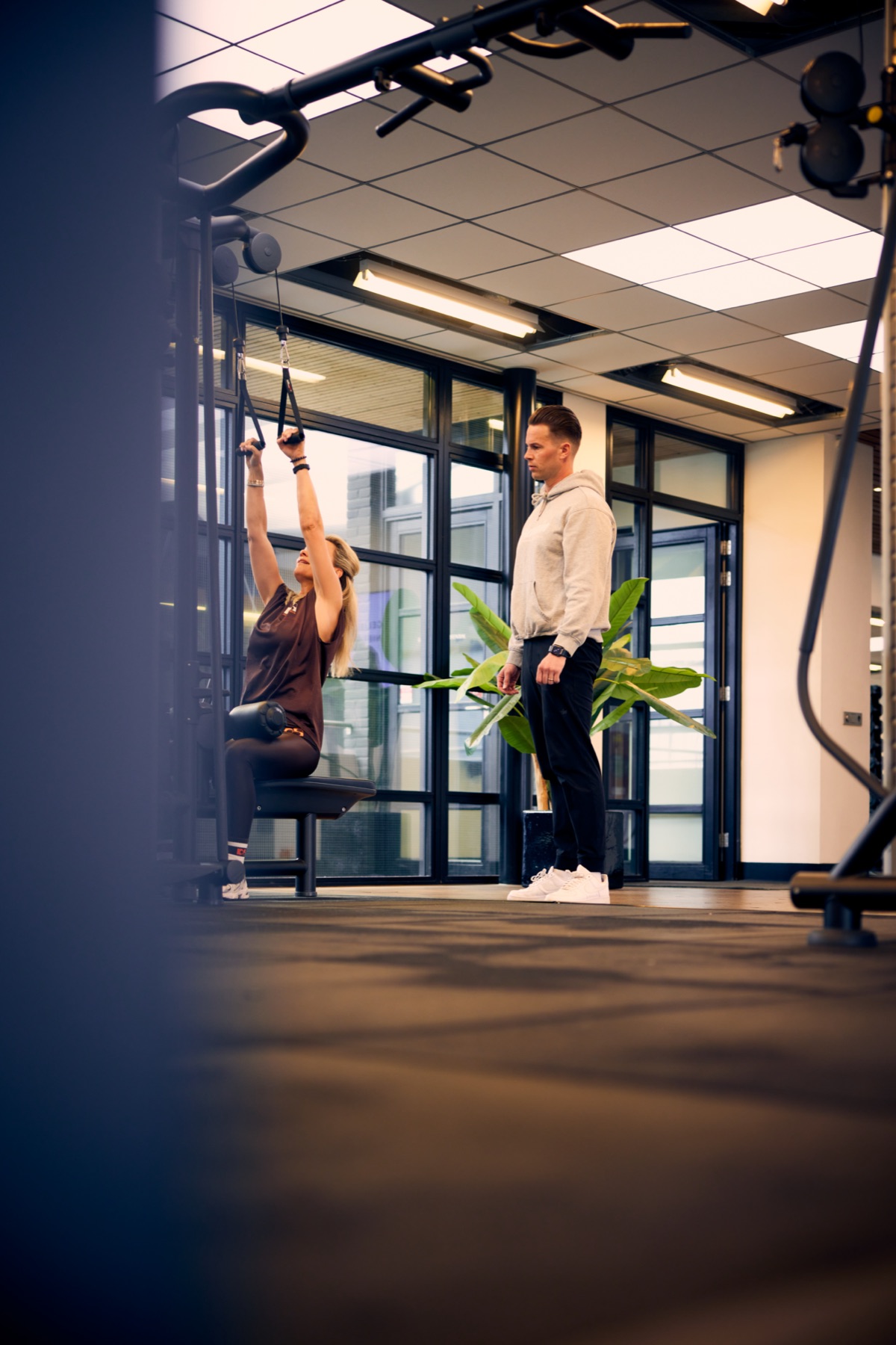 Personal training at the rig in the training area